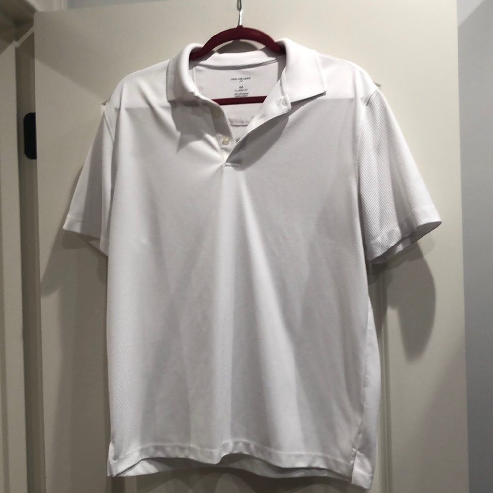White men’s Van Heiden Air polo, size M.